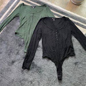 3 Banana Republic LS Thong Bodysuits - 1 w/tags